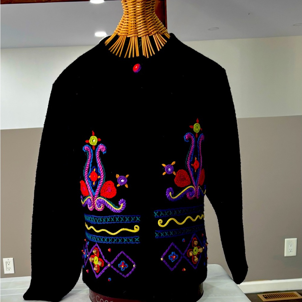 Vintage Doncaster sport boiled wool sweater jacket